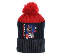Paw Patrol Chase und Marshall Kinder Jungen Winter-Mütze Bommelmütze (Blau, 54)
