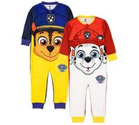 PAW PATROL Onesie 2 Pack Kinder Kleinkinder Chase Marshall alle in einem Pyjama