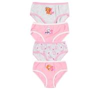 Paw Patrol Panty für Mädchen - Kinder Unterhose Slip Unterwäsche Rosa/Grau (4er Pack) (DE/NL/SE/PL, Numerisch, 110, 116, Regular)