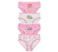 Paw Patrol Panty für Mädchen - Kinder Unterhose Slip Unterwäsche Rosa/Grau (4er Pack) (DE/NL/SE/PL, Numerisch, 122, 128, Regular, Rosa/Grau)
