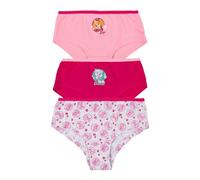 Paw Patrol Panty für Mädchen - Kinder Unterhose Slip Unterwäsche Rosa/Rot (3er Pack) (DE/NL/SE/PL, Numerisch, 98, 104, Regular, Rosa/Rot)
