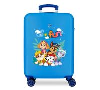 Paw Patrol Paw Patrol Playful Kabinentasche, blau, 38 x 55 x 20 cm, starrer ABS-Kombinationsverschluss seitlich, 34 l, 2,66 kg, 4 doppelte Räder, Handgepäck.