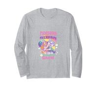 Paw Patrol Pawsome Friendships Grow Retro Skye Everest Langarmshirt, Unisex für Erwachsene, Grau Meliert, S