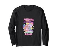 Paw Patrol Pawsome Friendships Grow Retro Skye Everest Langarmshirt, Unisex für Erwachsene, Schwarz, L