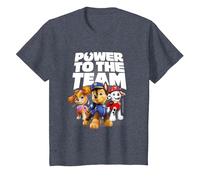 Paw Patrol - Power to The Team T-Shirt, Kinder, Blau Meliert, 104