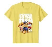 Paw Patrol - Power to The Team T-Shirt, Kinder, Gelb, 104