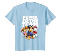 Paw Patrol - Power to The Team T-Shirt, Kinder, Himmelblau, 140