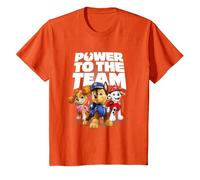 Paw Patrol - Power to The Team T-Shirt, Kinder, Orange, 128