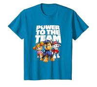 Paw Patrol - Power to The Team T-Shirt, Kinder, Saphir, 104