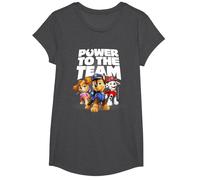 Paw Patrol - Power to The Team T-Shirt, Mädchen, Anthrazit Meliert, L
