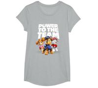 Paw Patrol - Power to The Team T-Shirt, Mädchen, Grau Meliert, L