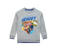 PAW PATROL Pullover für Jungen | The Mighty Movie Jungen Sweatshirt | Grau | Offizielles Merchandise | 92