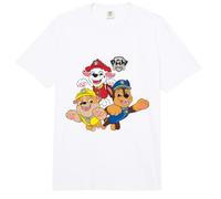 Paw Patrol Pup Jump Trio with Classic Badge Logo Comfort Colors Adult Heavyweight T-Shirt