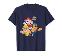 Paw Patrol Pup Jump Trio With Classic Badge Logo T-Shirt