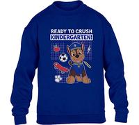 PAW PATROL Ready to Crush The Kindergarten Chase Geschenk Kinder Pullover Sweatshirt 104 Blau