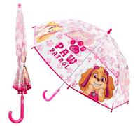 PAW PATROL Regenschirm Kinder, Stockschirm in Glockenform, Transparent - Geschenke für Kinder