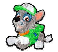 PAW PATROL Aufnäher, Polyester, © Rocky - Aufnäher, Bügelbild, Aufbügler, Applikationen, Patches, Flicken, zum aufbügeln, Größe: 7 x 6,4 cm