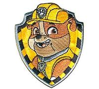 Paw Patrol Rubble Aufnäher zum Aufbügeln, 7 x 6 cm
