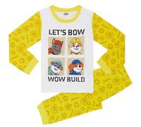 PAW PATROL - Rubble - Unisex-Schlafanzüge mit Langen Ärmeln - 100% Baumwolle - 3-4 Jahre: 104cm
