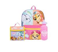 PAW PATROL Rucksack 3 Teiliges Set | Skye Rucksack Mädchen | Schulrucksack Mädchen | Kindergarten Tasche | Lila | One Size