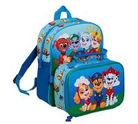 Paw Patrol Rucksack mit Lunchtasche für Kinder, Schultasche, Jungen, Mädchen, Kindergartenrucksack, passendes Isoliertaschen-Set, blau, Einheitsgröße, Casual