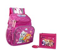 Paw Patrol Rucksack und Brustbeutel im Set für Kindergarten und Kita Kinderrucksack Fabrizio, 3-6 Jahre (Pink 1)