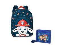 Paw Patrol Rucksack und Brustbeutel im Set für Kindergarten und Kita Kinderrucksack Fabrizio, 3-6 Jahre (Blau 5)