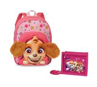 Paw Patrol Rucksack und Brustbeutel im Set für Kindergarten und Kita Kinderrucksack Fabrizio, 3-6 Jahre (Pink 3)