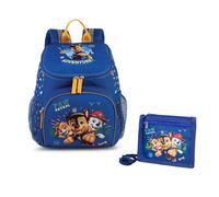 Paw Patrol Rucksack und Brustbeutel im Set für Kindergarten und Kita Kinderrucksack Fabrizio, 3-6 Jahre (Blau 2)