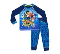 PAW PATROL Schlafanzug Für Jungen | Weicher Baumwollpyjama Mit Marshall, Chase & Ryder | Offiziell lizenzierte Kinder-PJ's Mehrfarbig 128