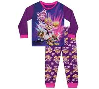 PAW PATROL Schlafanzug | Liberty, Marshall, Skye Schlafanzug Mädchen | Mighty Movie Mädchen Pyjama | Lila 116