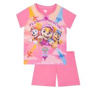 PAW PATROL Schlafanzug Mädchen | Pyjama Kurz Schlafanzug Kinder | Chase, Marshall Und Skye Schlafanzüge Für Mädchen | Rosa 116