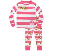 PAW PATROL Schlafanzug Mädchen | Slim Fit Skye Gestreifte Pyjama | Schlafanzüge Für Mädchen | Offizielles Merchandise Rosa 128