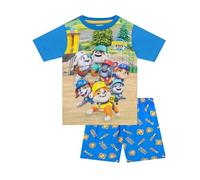 PAW PATROL Schlafanzug Sommer Schlafanzug Jungen | Rubble Und Crew Pyjama Jungen | Blau 110
