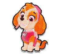 PAW PATROL Aufnäher, Polyester, © Skye - Aufnäher, Bügelbild, Aufbügler, Applikationen, Patches, Flicken, zum aufbügeln, Größe: 7 x 4,9 cm