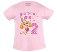 Paw Patrol - Skye Birthday Girl 2 Jahre Geburtstag Mädchen T-Shirt 128 Rosa