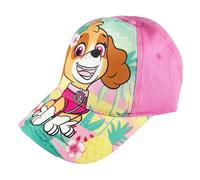 Paw Patrol Skye Kinder-Basecap (Größe 52-54) - Rosa Mädchenkappe mit tropischem Skye-Motiv - Offiziell lizenziert - Verstellbar, Atmungsaktiv, Farbe: Bunt, Bekleidungsgröße: 54