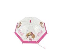 PAW PATROL Skye Kinder Regenschirm rosa transparent offiziell lizenzierter Automatik Stockschirm wetterfest mit Metall Gestell Kunststoffgriff für Mädchen ab 3 Jahren