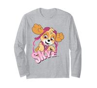 Paw Patrol Skye, Retro-Cartoon-Pose, Abenteuer, Power-Kunst für Mädchen Langarmshirt