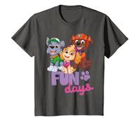 Paw Patrol - Skye Rocky Zuma Fun Days T-Shirt, Kinder, Anthrazit, 116