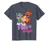 Paw Patrol - Skye Rocky Zuma Fun Days T-Shirt, Kinder, Blau Meliert, 116