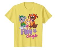 Paw Patrol - Skye Rocky Zuma Fun Days T-Shirt, Kinder, Gelb, 140