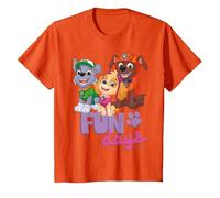 Paw Patrol - Skye Rocky Zuma Fun Days T-Shirt, Kinder, Orange, 104