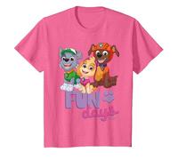 Paw Patrol - Skye Rocky Zuma Fun Days T-Shirt, Kinder, Rosa Meliert, 104