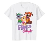 Paw Patrol - Skye Rocky Zuma Fun Days T-Shirt, Kinder, Weiß, 116