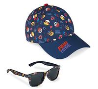 PAW PATROL Sonnenhut für Kinder - Baseball Cap und Sonnenbrille Set mit UV-Schutz, Kappe für Jungen ab 3 Jahren (Marineblau)