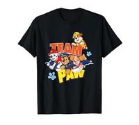 Paw Patrol Team Paw T-Shirt, Herren, Schwarz, 5XL