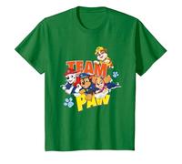 Paw Patrol Team Paw T-Shirt, Kinder, Dunkelgrün, 92