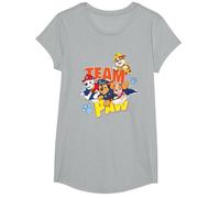 Paw Patrol Team Paw T-Shirt, Mädchen, Grau Meliert, S