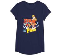 Paw Patrol Team Paw T-Shirt, Mädchen, Marineblau, L